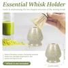 500ML Matcha Whisk Set with Spout for Tea Lover Premium Ceramic Matcha Bowl and Whisk Holder Kit for Home Camping of Tea