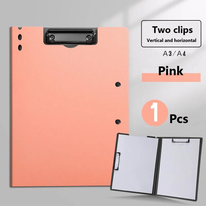 Double Clip Thickened File Folder With Writing Pad Office Multi-Functional PP Material Clipboard Organizers Desk Organizer