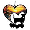 Pet Memorial Sun Catcher Dog Cat Suncatcher Pet Memorial Keepsake Stained Glass Style Hanging Decoration for Loss of Dog Sympathy Gift
