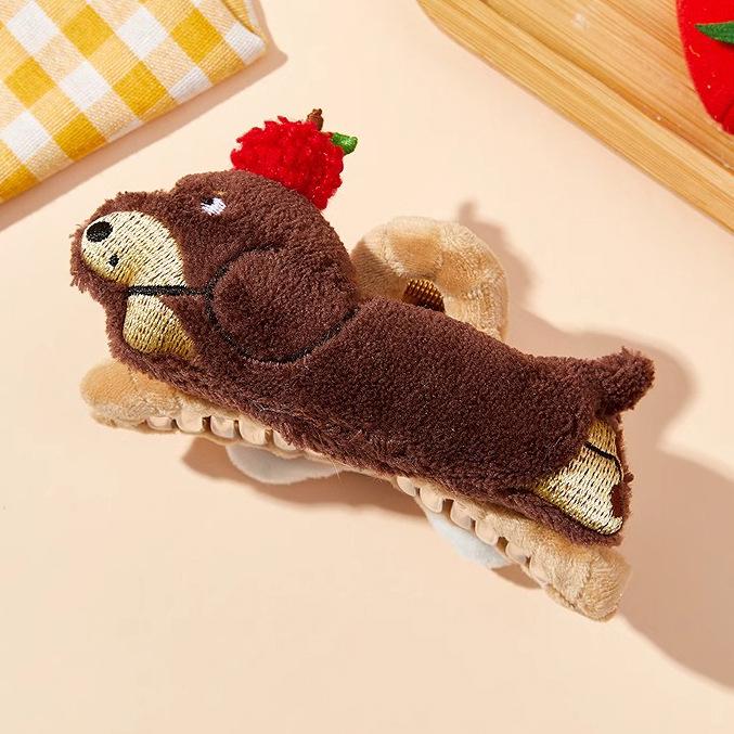 Cute Dachshund Hair Clip for Women: Large Shark Clip for Half-Up Hairstyles, 2024 Autumn/Winter Collection