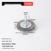 T-shaped Wire Brush: Metal Rust Removal and Polishing Tool with Round Handle