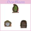Rustic Farmhouse Fairy Door Decor With Wooden Craft Figurine For Home Living Room Accent