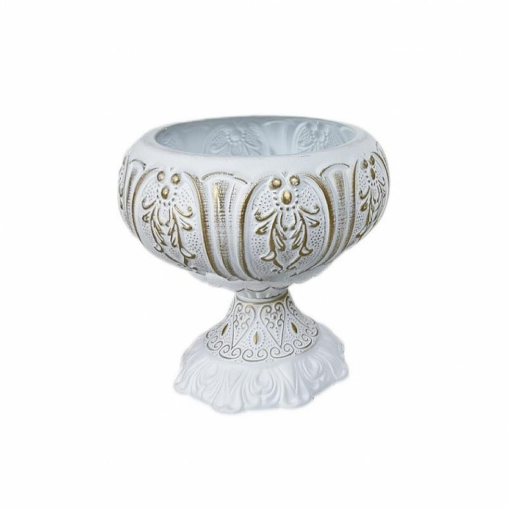 Decorative Pedestal Vase Vintage with Ornate Vessel Traditional