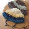 Women Thermal Knitted Cap Outdoor Ski Hat Faux Fur Edge Ear Warmer Soft Winter