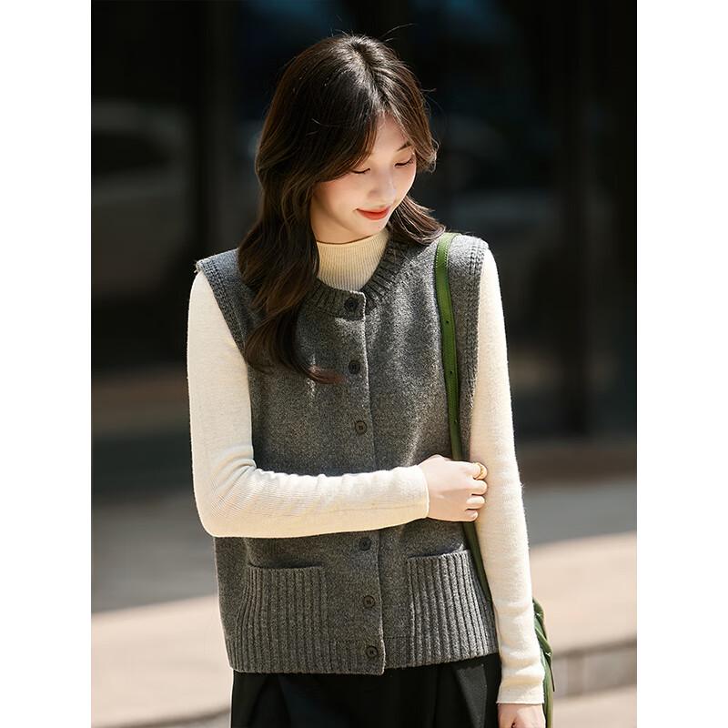 Women's Knitted Sleeveless Vest Cardigan NX864