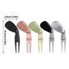 Golfs Balls Marker Alloy Curved Spit for Men Women Golfer Golfs Accessory Golf Divot Repair Tool Golf Green Divot Tool