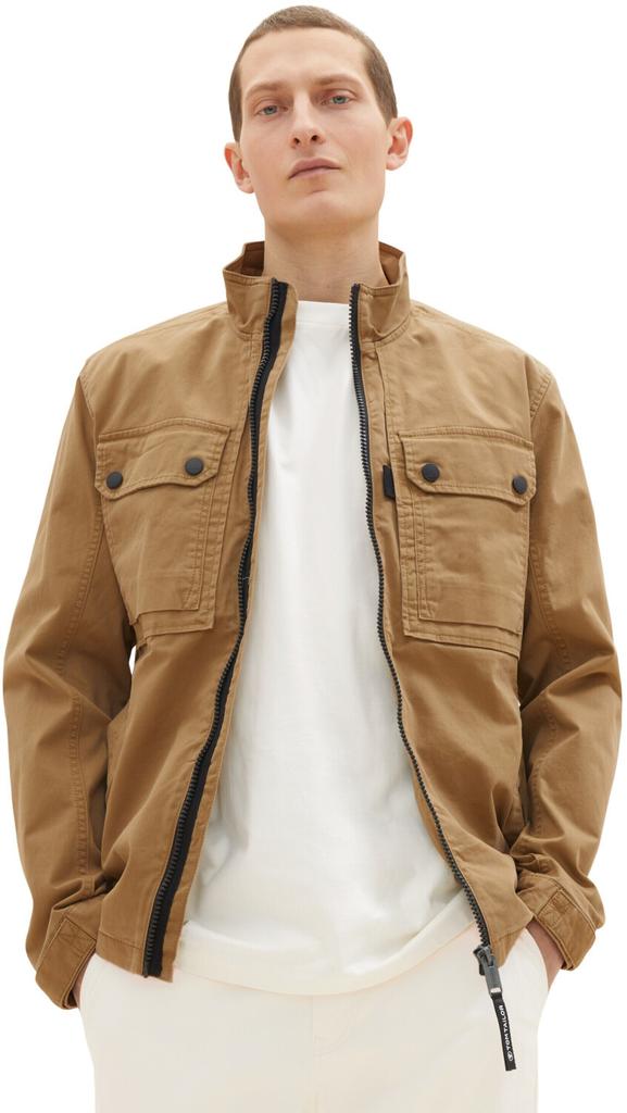 Демисезонная куртка Tom Tailor Feldjacke mit Stehkragen (1034871) otter brown