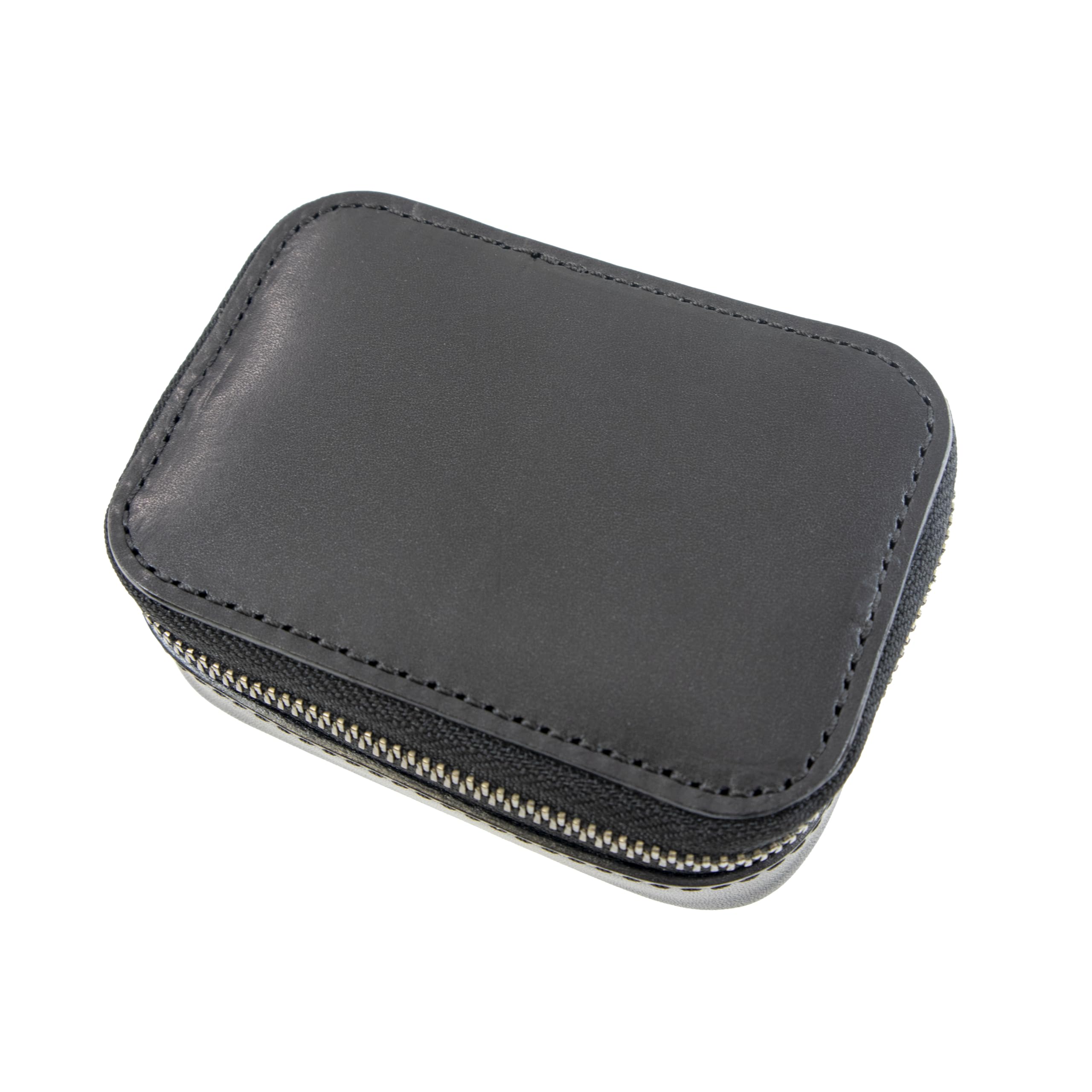 

Maxar Electric Genuine Leather Earphone Case - Thick Leather Protective Case, Small Item Storage Case for Commuting, School, Travel, Gadgets, Accessor