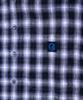 1011 GALLERY G Logo Check Shirts - Blue