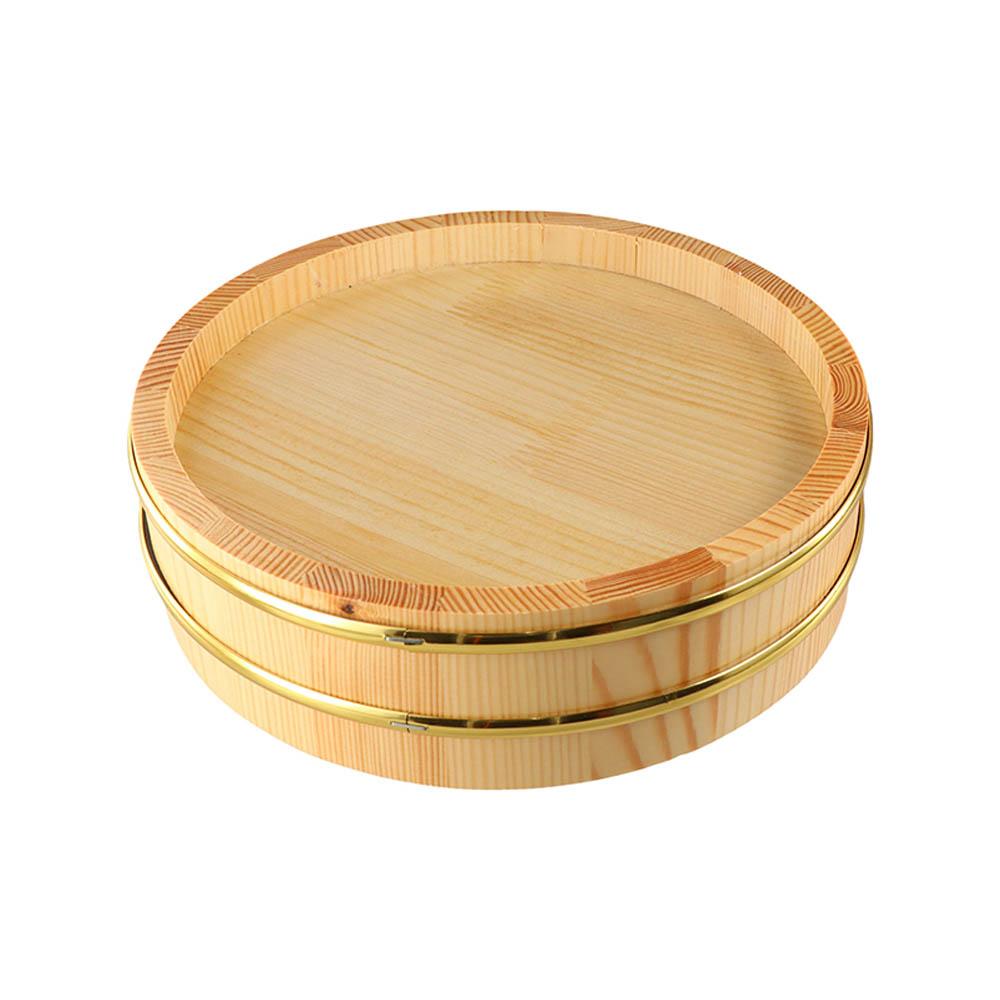 Creative Wood Box Rustic Japanese Steamer Barrel Tableware Rice Sushi Bowl Bucket Tub Food Serving