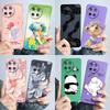 For Realme 11 4G Phone Case RMX3636 Coque Soft Silicone Sweet Flower Painted Back Lovely Panda Printed Protective Funda Cover