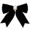 Black Bowtie Ribbon Bow Brooch Collar Necktie Uniform Shirt Collar Flower Brooches For Women Cloth Art Dresses Accessory