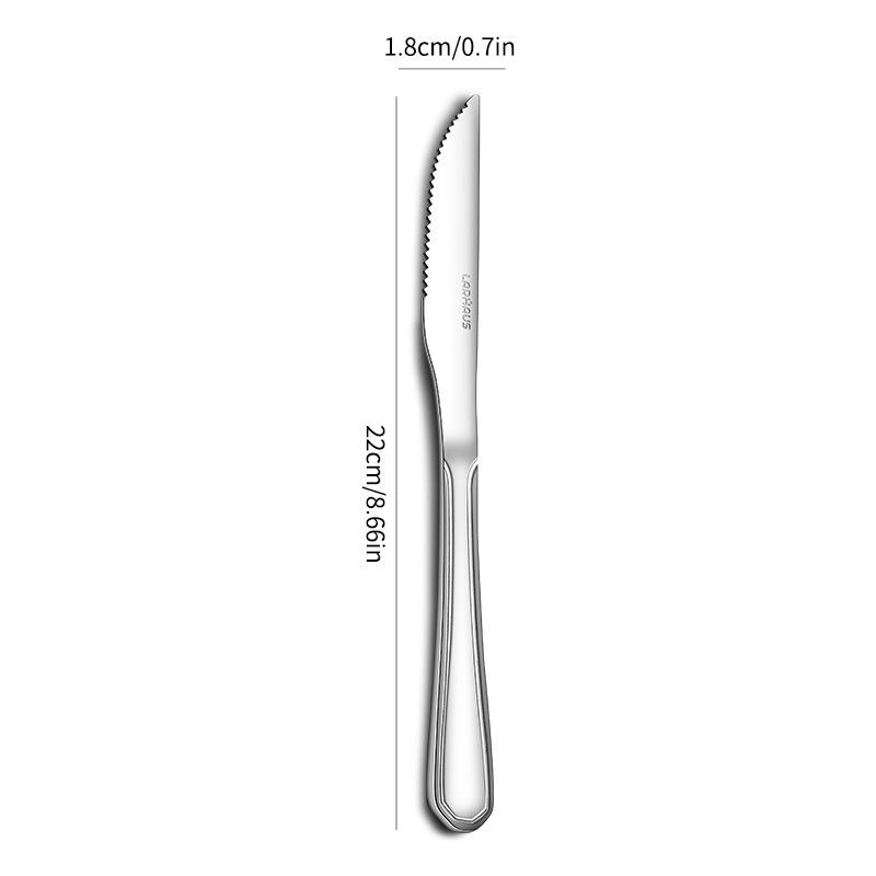 Cross-Border Cutlery Set: Knife, Fork, Soup Spoon, Dessert Spoon for Household, Hotel, or Restaurant Use.