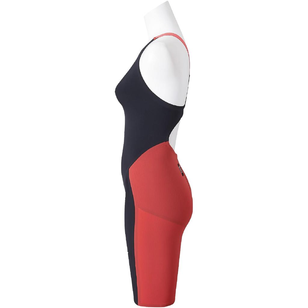 Mizuno 6 CR Half FINA Black X Size for Competitive Women's GX-SONIC Suit, Approved, Red, L, N2MGA702, 96mm, Racing.