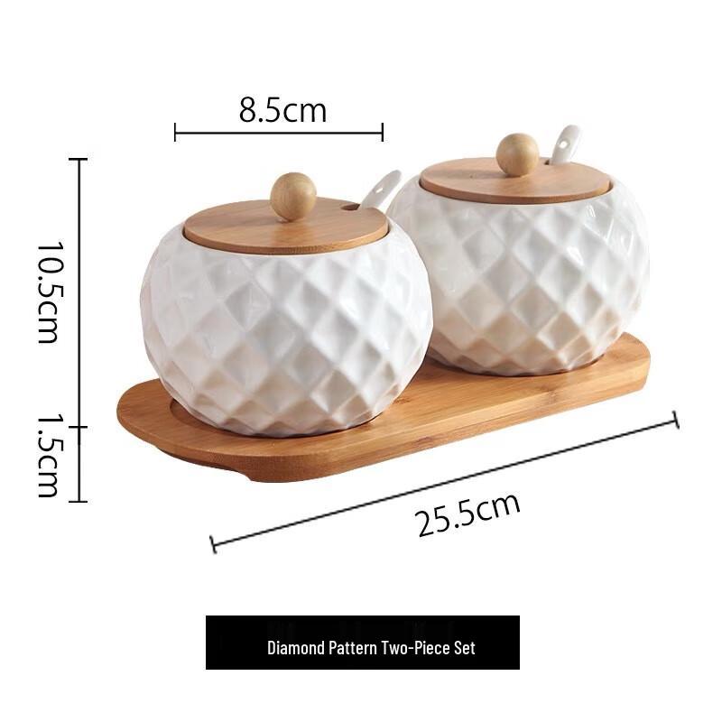 Qianxing Ceramic Condiment Jar Set