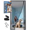Magnetic Screen Door Left Right Side Opening Polyethylene Terephthalate Mesh Greater Than Fiberglass Easy Install