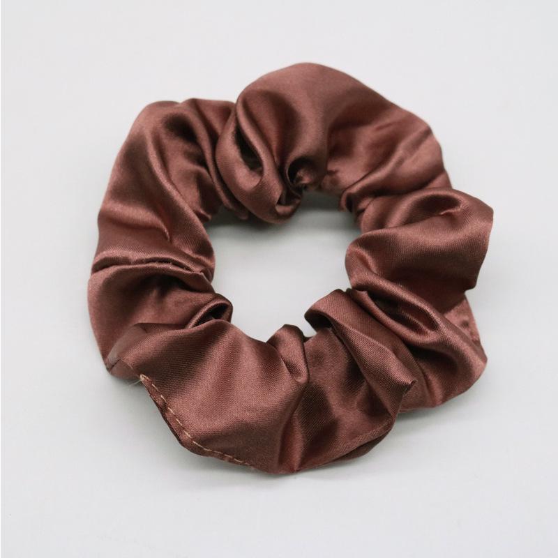 Vintage French Satin Silk Hair Tie - Retro Versatile Accessory