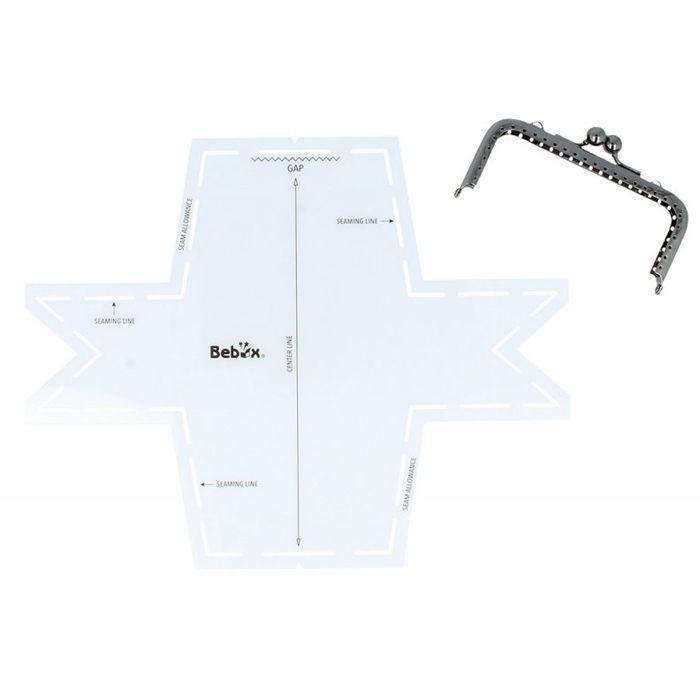 Kit Gabarit et Fermoir Porte-Monnaie Rectangulaire