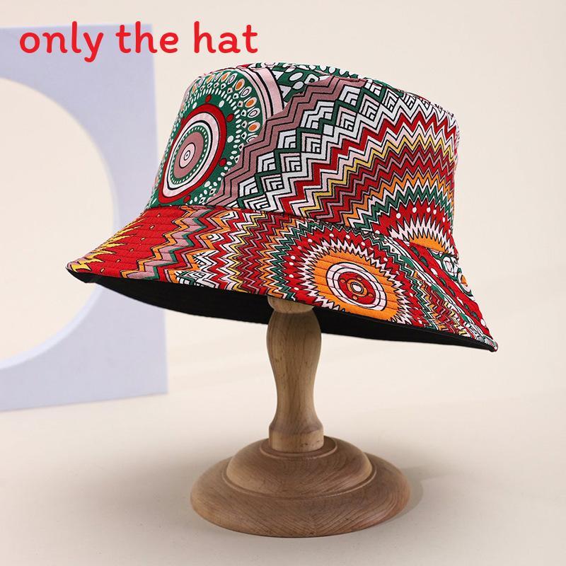 Böhmischer Baumwoll-Sonnenhut mit breiter Krempe für Sommerreisen und Sonnenschutz