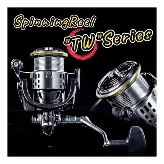 Fi’s+7 Spinning Reel 5000, Max Drag 15kg, Gear Ratio 5.5:1, Interchangeable Left/Right Handle, 12+1B