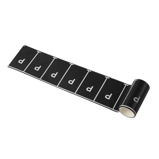 Roadway Tape Black Road Track Car Track Tape Dollhouse Miniature Decor Residue-Free Adhesive Sticker