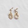 _via Matte Gold Ethnic Drop Earrings