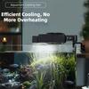 180° Rotation Aquarium Cooling Fans Adjustable Heat Dissipation Fan Aquarium Wall Fan  Summer