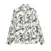 Fashion Style 2023 Autumn and Winter New Arrival Women's Clothing Temperament Wild Flower Print Shirt 9343294 070