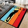 Golf Swing Silhouette Design Suitable As a Non-slip Mat for the Living Room or Bedroom Sofa