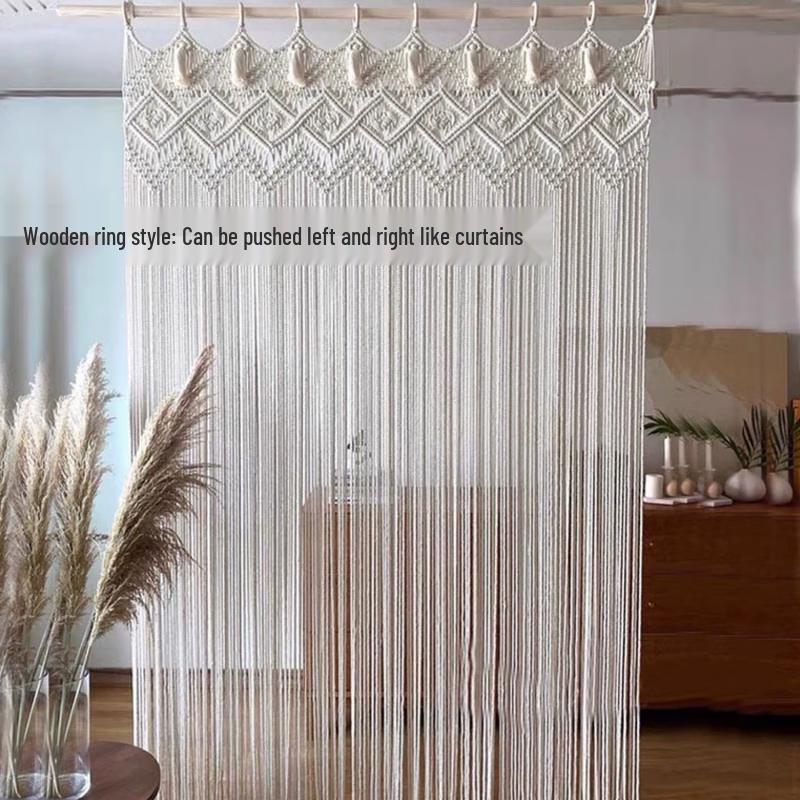 Ally Hand-Woven Cotton String Curtain