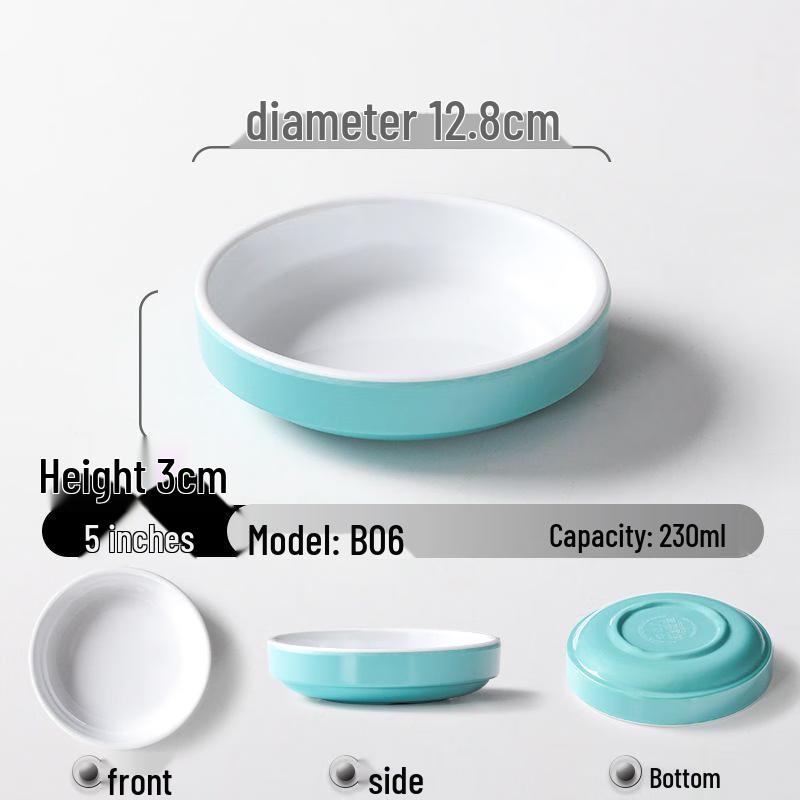 He erli 10-Pack Melamine Rice Bowls