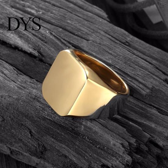 Herren Damen Ring Paar Einfacher Stil Hip Hop Geometrisch Glänzend All-Match Dekoration Quadratisch Geschenk Hochzeit Verlobung Schmuck für den täglichen Gebrauch Band
