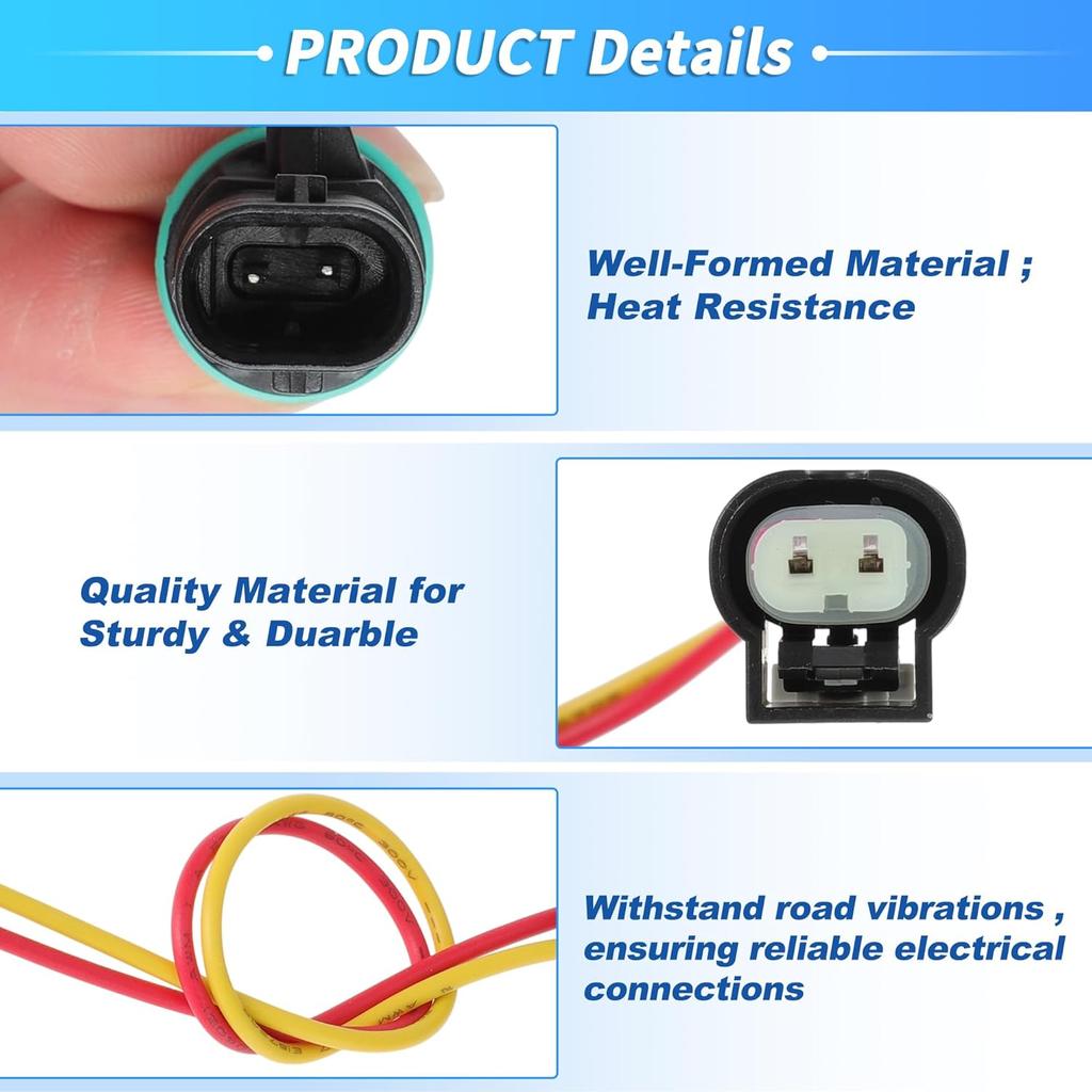 5149182AB Intake Air Temperature Sensor Connector Kit for CHRYSLER for DODGE for Jeep Replace 5149182AA/7B0906501/AX243/GT8439/EC1191