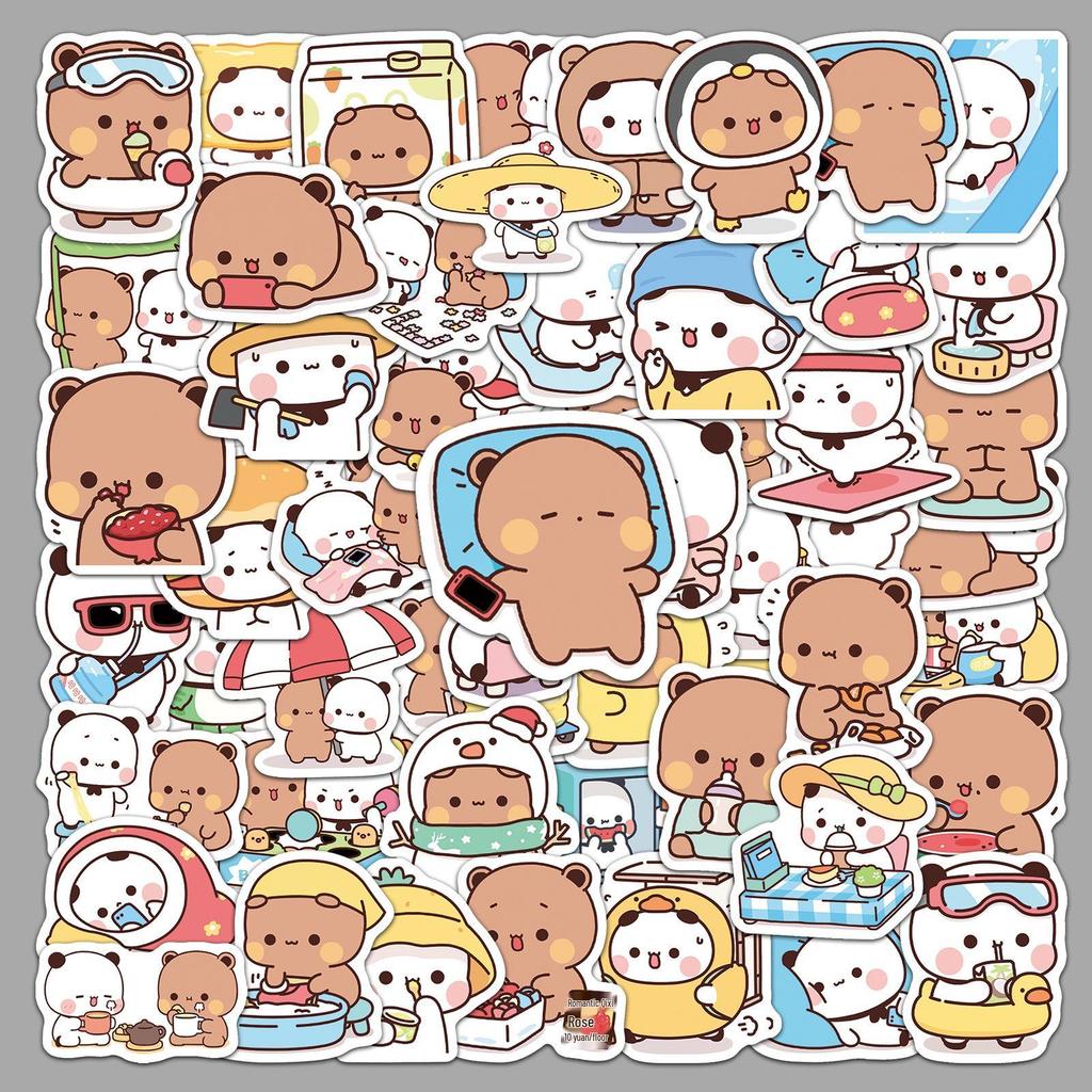 60 Cute Cartoon Graffiti Stickers for Decorating Phones, Notebooks, and More