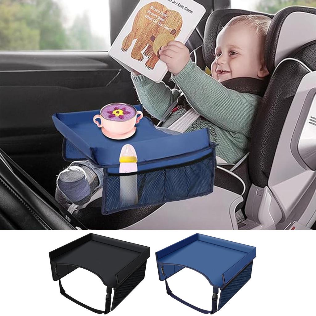 Kids Travel Tray Car Seat Tray With Drawing Kit Carseat Tray For Toddler Kids Road Trip EssentialsFor Airplane