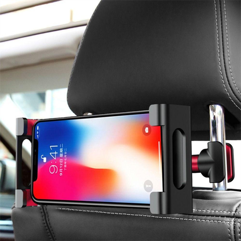 Foldable Car Rear Pillow Phone Holder Flexible Rear Headrest Mounting Brackets  Cellphone
