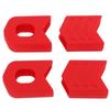 4pcs Crank Boots Durable Wearable Effective Protective Compact Stable Easy Replaceable Lightweight Bicycle PartsRed