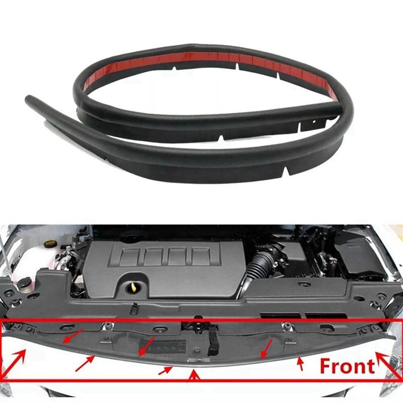 3X Car Front Bonnet Rubber Seal Strip For Toyota Corolla 2007-2013 53395-02030 5339502030