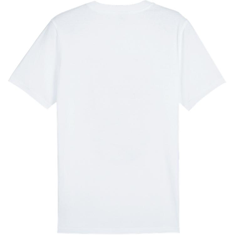 Puma The Hooper Tee 1 Printed Basketball Short Sleeve T-Shirt Men Tops White 624827-01