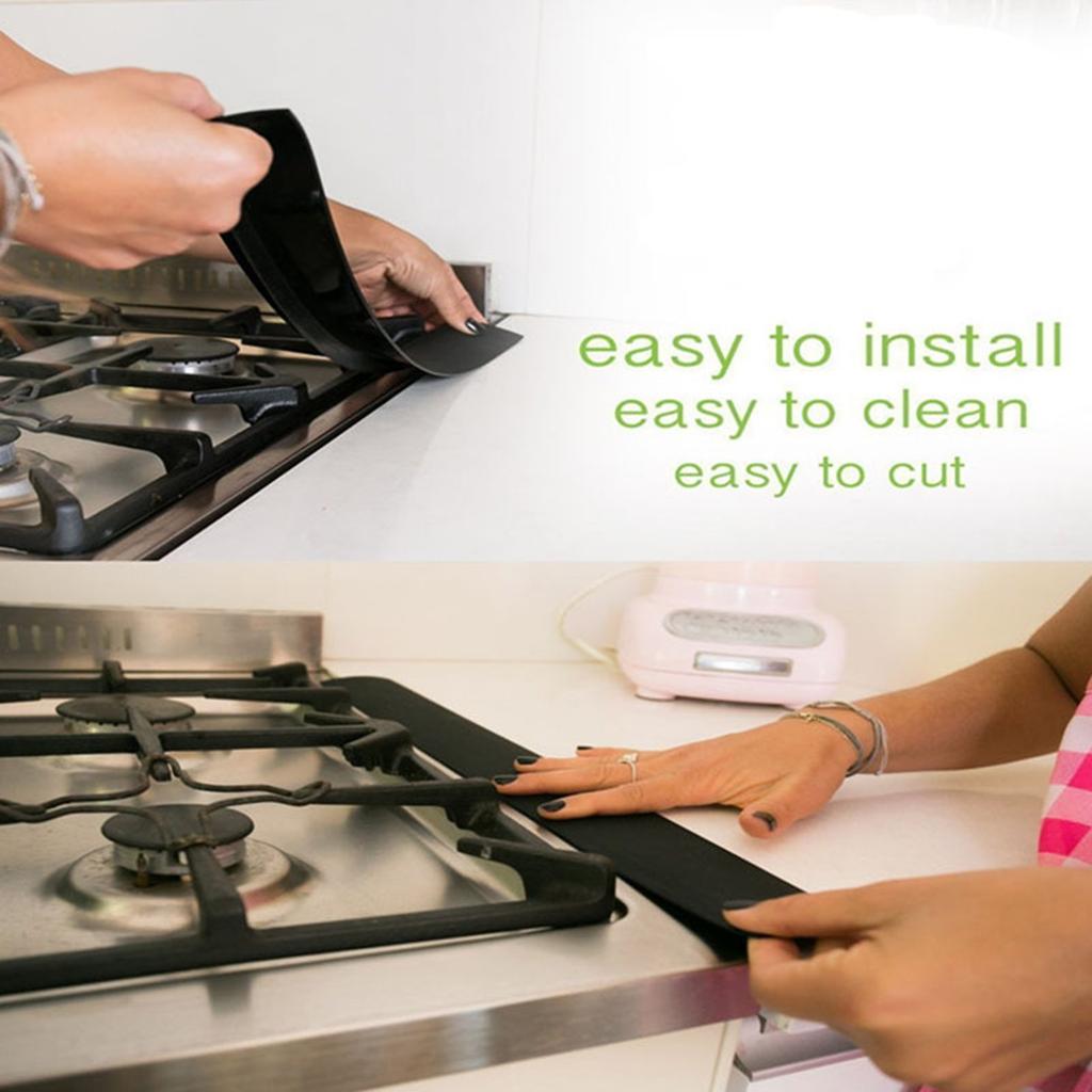 Windproof Kitchen Silicone Stove Counter Cover Easy To Clean 21 Inches