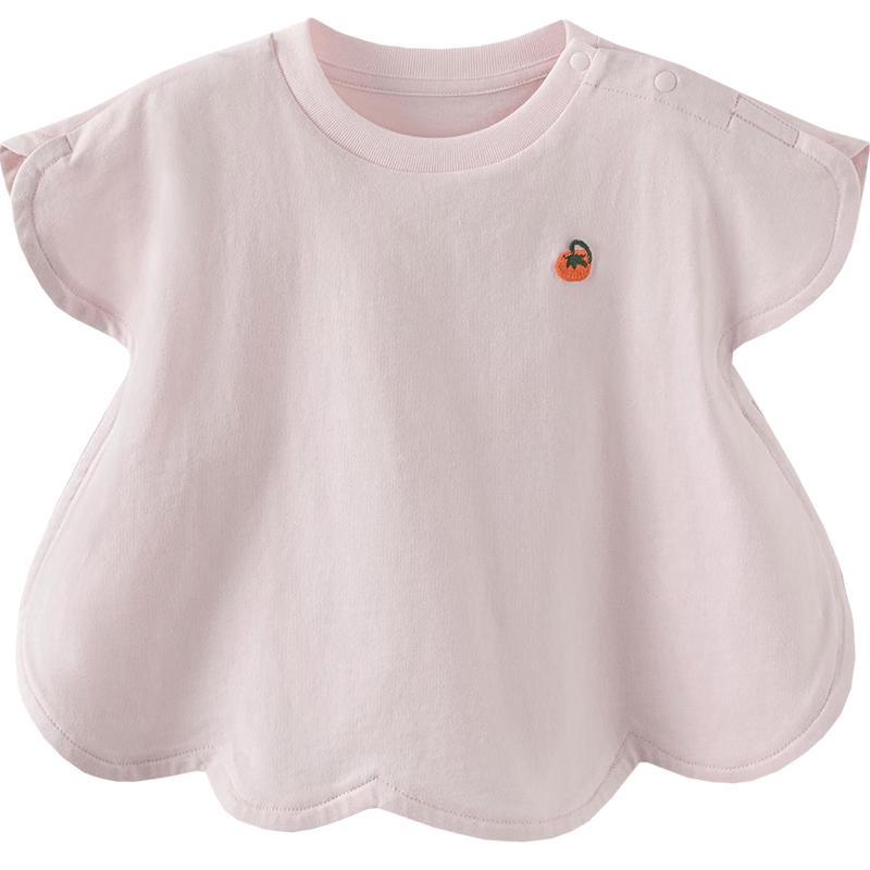 

Minibala Pure Cotton Baby Petal Short Sleeve T-shirt 90