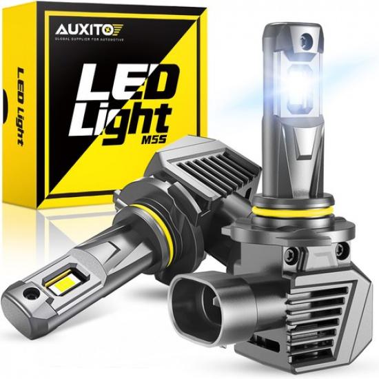 AUXITO White 9005 6500K LED Headlight Bulb Kit High/Low Beam Super Bright CANBUS