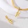 Fit Original Bangle Bracelet Diy A-Z Alphabet Charms Bead Copper Zircon Love Letter Dangle Pendant Jewelry Gift