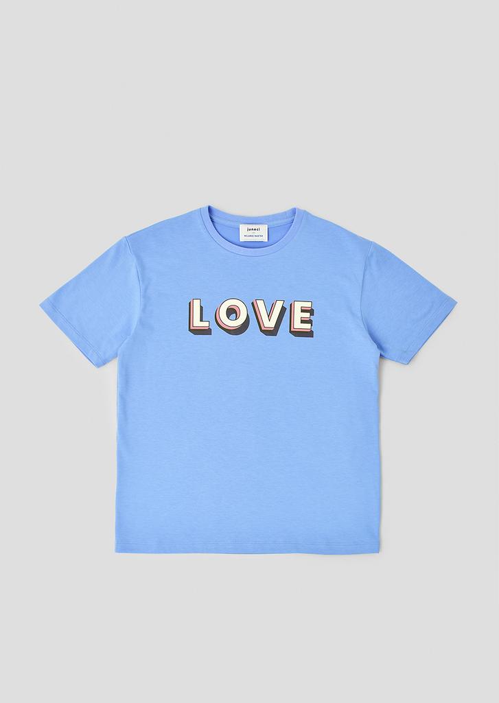 JUNECI Love Supima T-Shirt - Blue