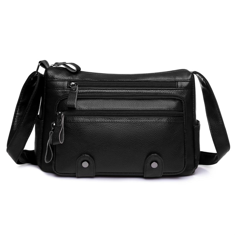 Fashion Multiple Pockets Messenger Bag High Capacity Female Shoulder Bags 2026 New High Quality PU Leather Women Handbag Purses