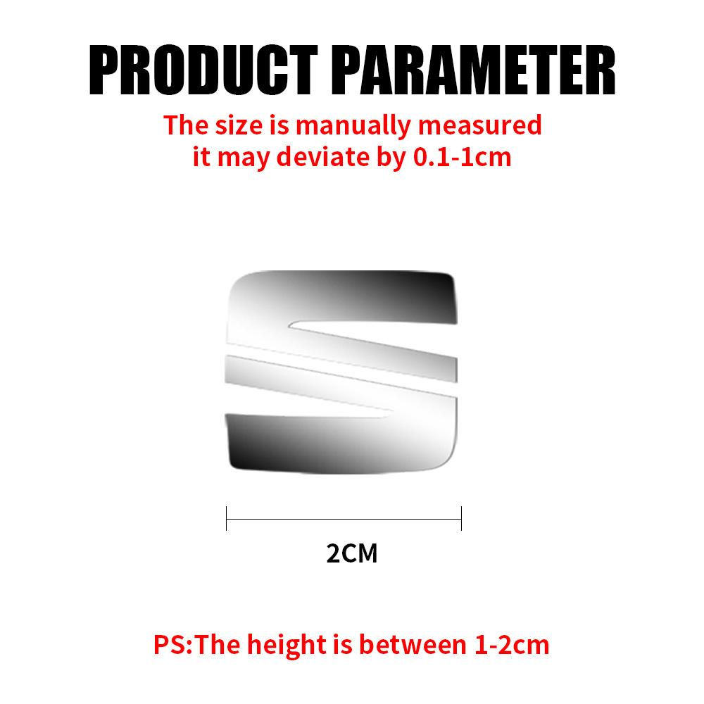 ydsh2 10/20Pcs Car Nickel Metal DecorationAuto Indoor Badge Stickers For Seat FR Leon Cupra MK1 Toledo lbiza 6j Ateca Altea Arosa Exeo