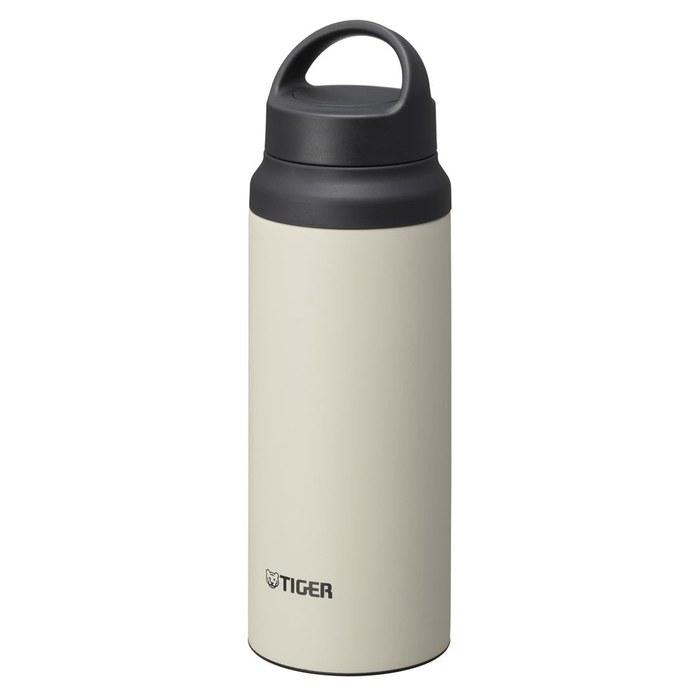 TIGER Magic Bottle Water Bottle 600ml with Handle, Lightweight Stainless Steel Bottle, Arctic Wolf (White), MCZ-S060WZ