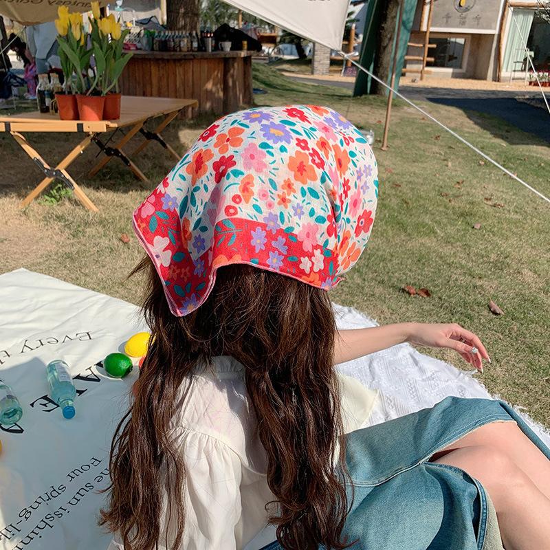 Fashionable And Casual Scarf Women S Artistic Spring Summer Decorative Headscarf