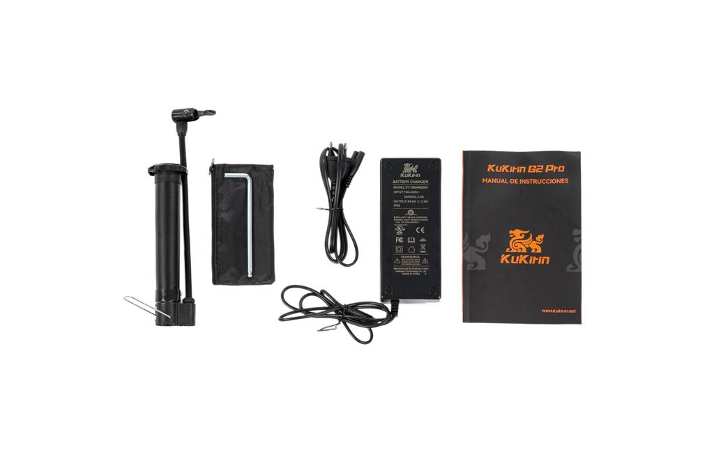 KuKirin Patinete Eléctrico Ligero G2 pro vmp Neumático de vacío de 9 pulgadas Amortiguación de doble resorte delantera y trasera 48V 15.6Ah