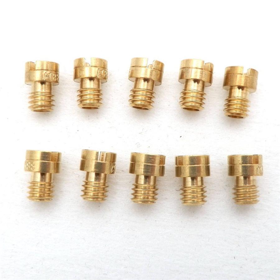 New 10 Sizes 4mm Main Jets For 50cc Carb Found on 139QMB 50,60,80cc 4-stroke Scooter